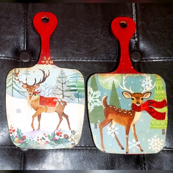 New!Wooden Handmade Christmas Reindeer Boards,Wall Decors. - Picture 1 of 9